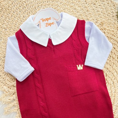 Macacão de Linha Príncipe - Vermelho